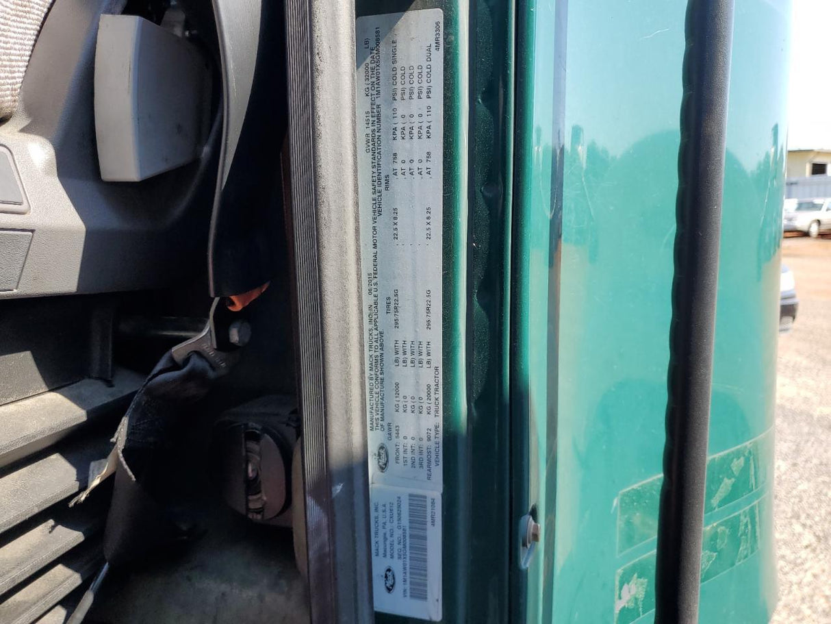 2016 MACK CX613 - Second Truck Parts