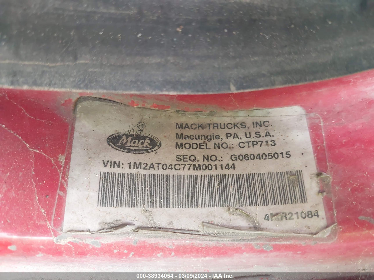 2007 MACK CTP713 - Second Truck Parts