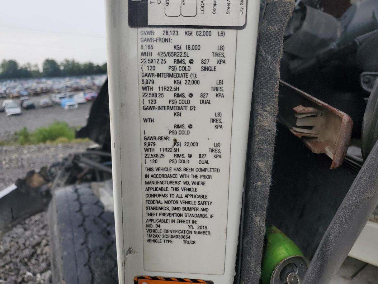 2016 MACK GU813 - Second Truck Parts