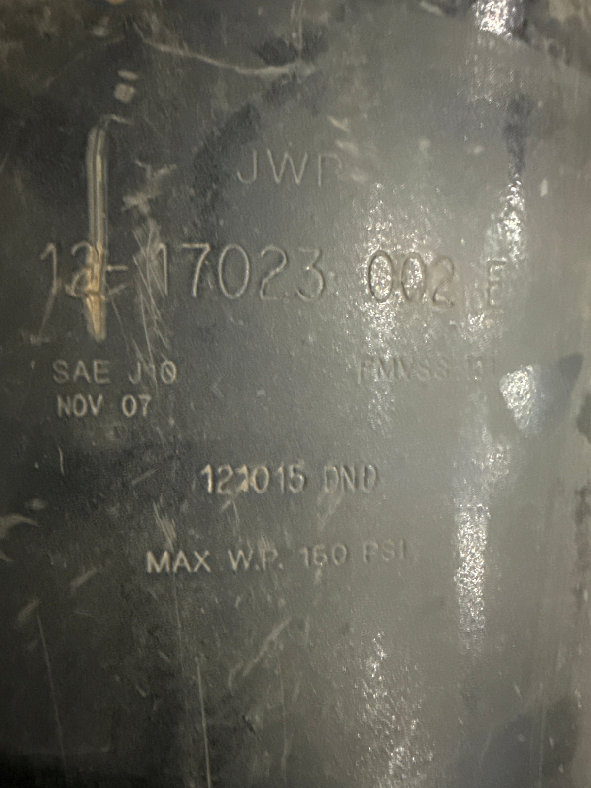 Genuine Freightliner Steel Air Brake Air Tank 9 INCH 1350 M2 - Compressed Air Tanks