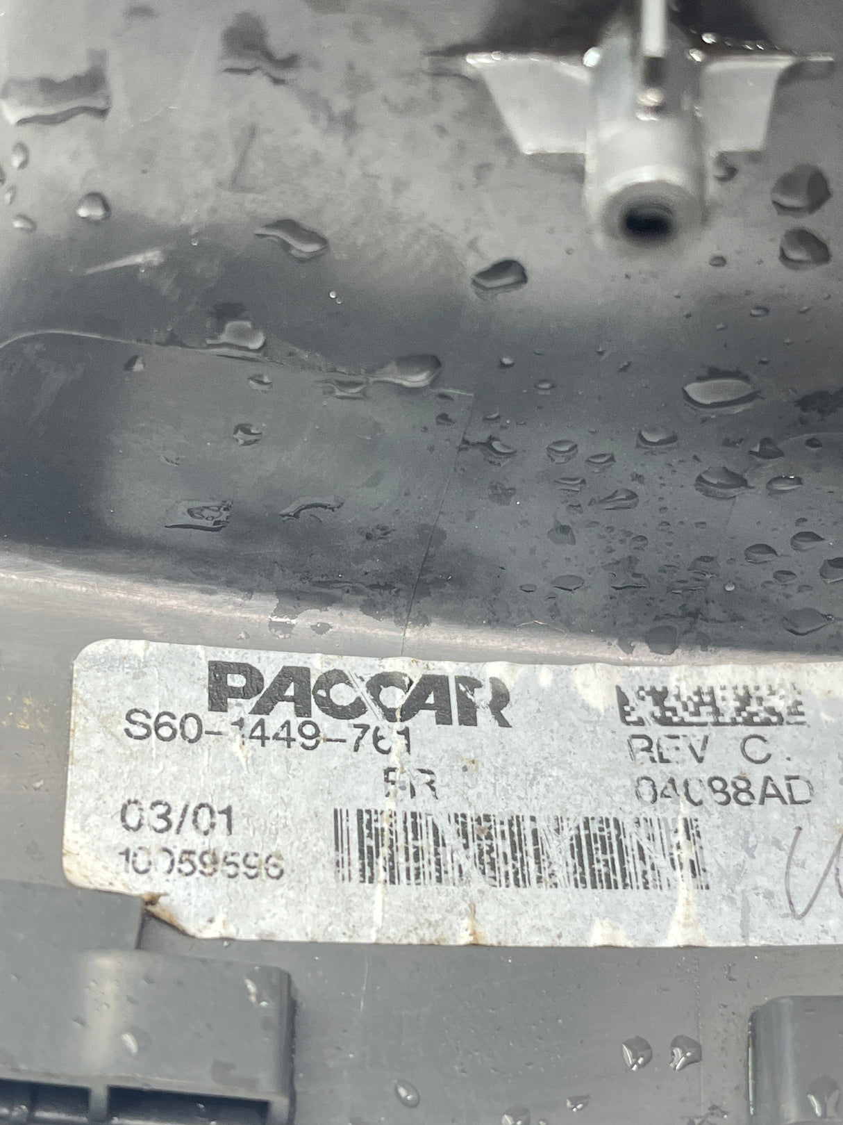 S60-1449-761 Genuine Paccar Left Hand Pushbutton Trim Panel