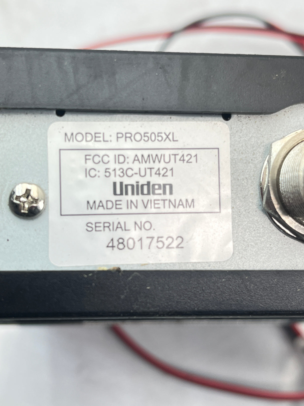 PRO505XL Genuine Uniden Pro Series 40 Channel CB Radio Mobile