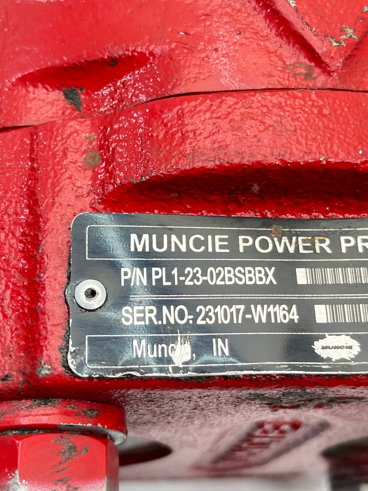 PL1-23-02BSBBX Genuine Muncie Hydraulic Pump