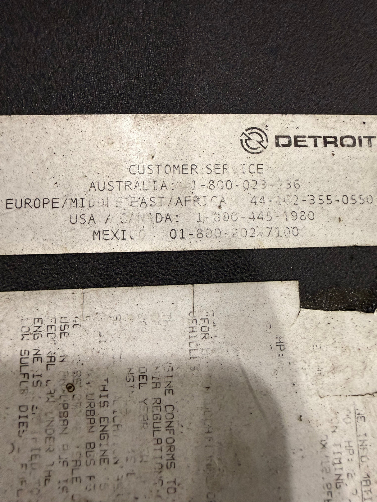 Genuine Detroit Diesel Engine DD13 - Second Truck Parts