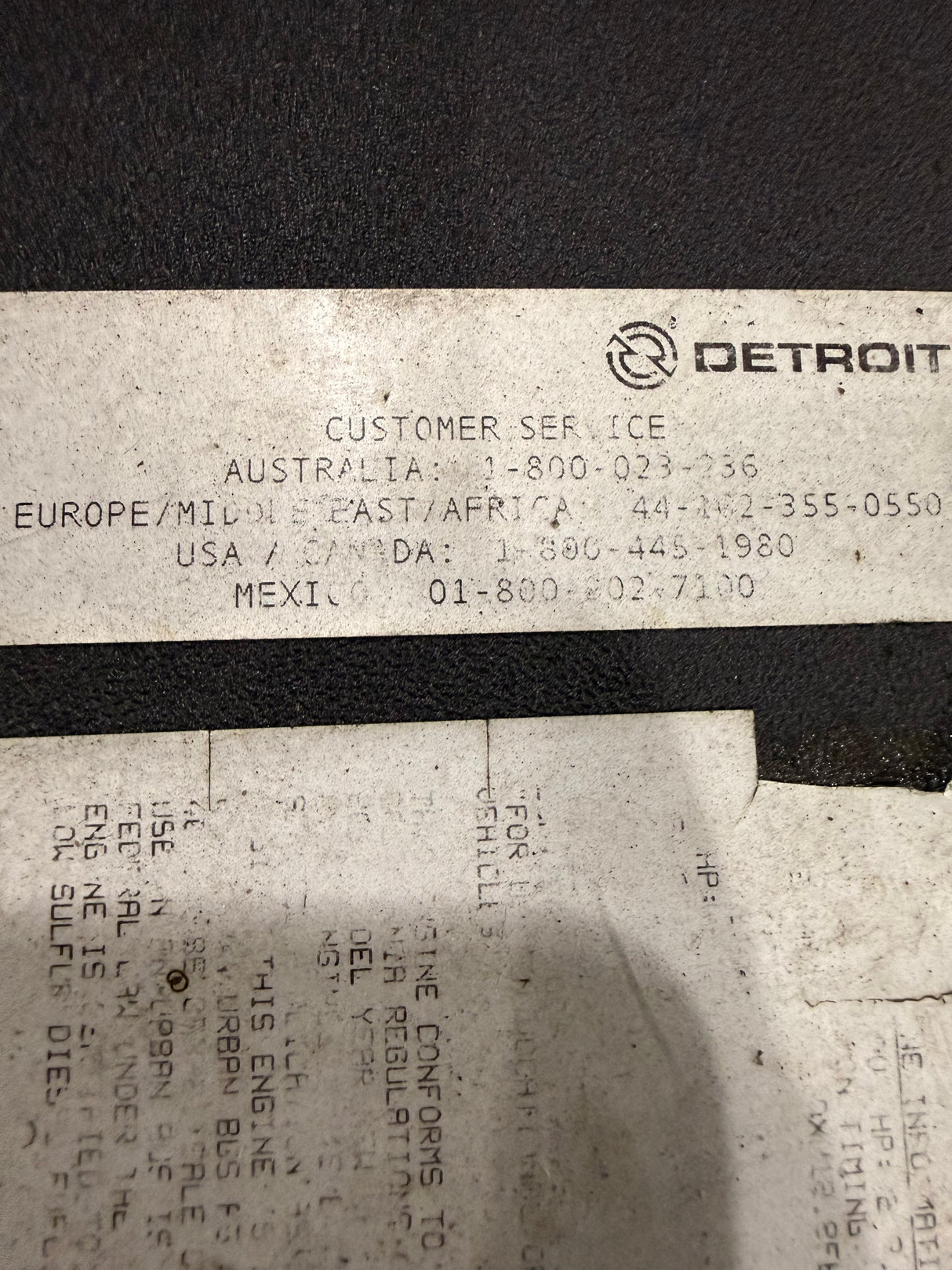 Genuine Detroit Diesel Engine DD13 - Second Truck Parts