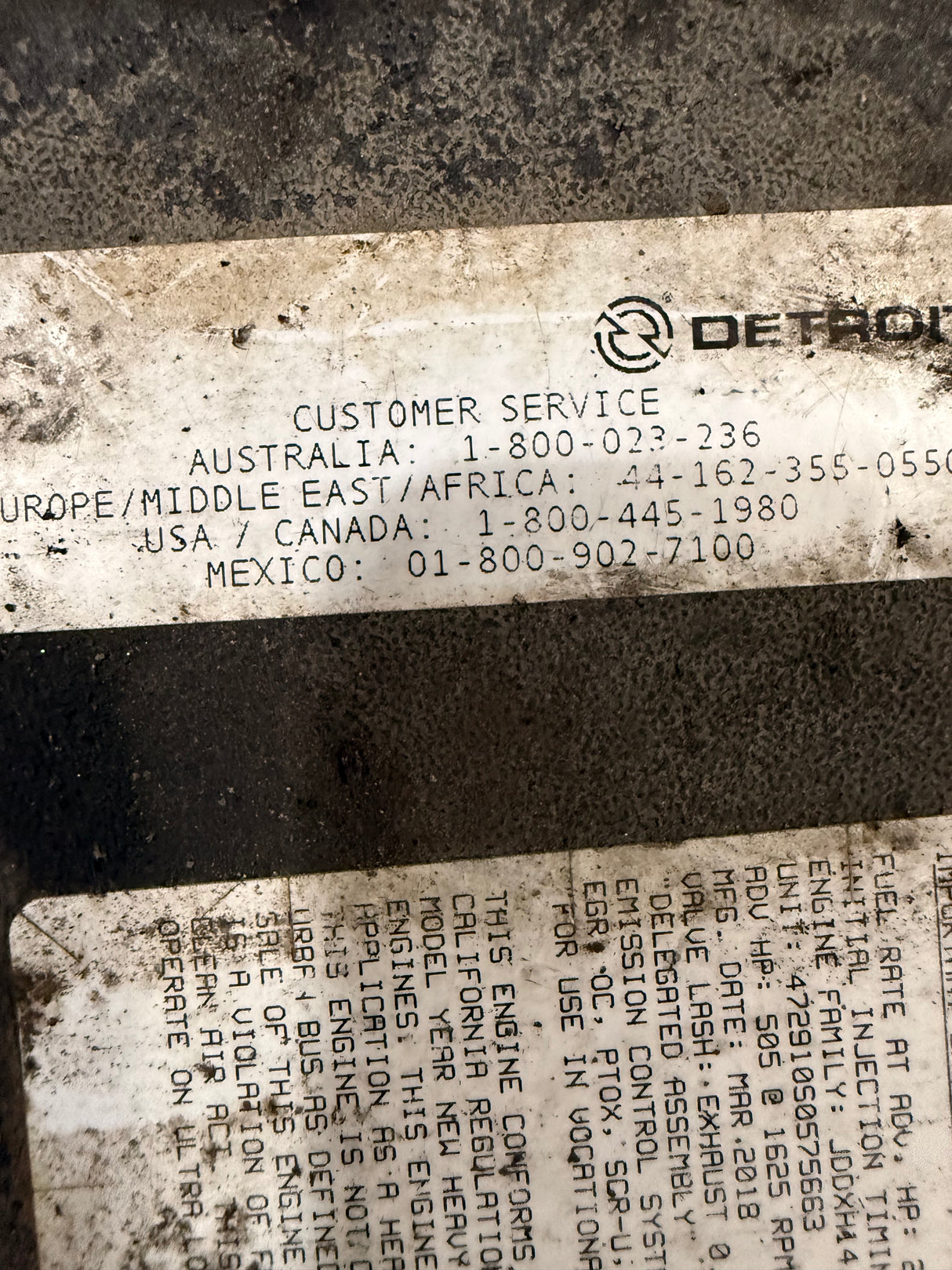 Genuine Detroit Diesel Engine Assembly - Second Truck Parts