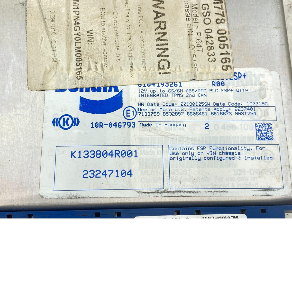 23247104 Genuine Bendix Control Unit - Second Truck Parts