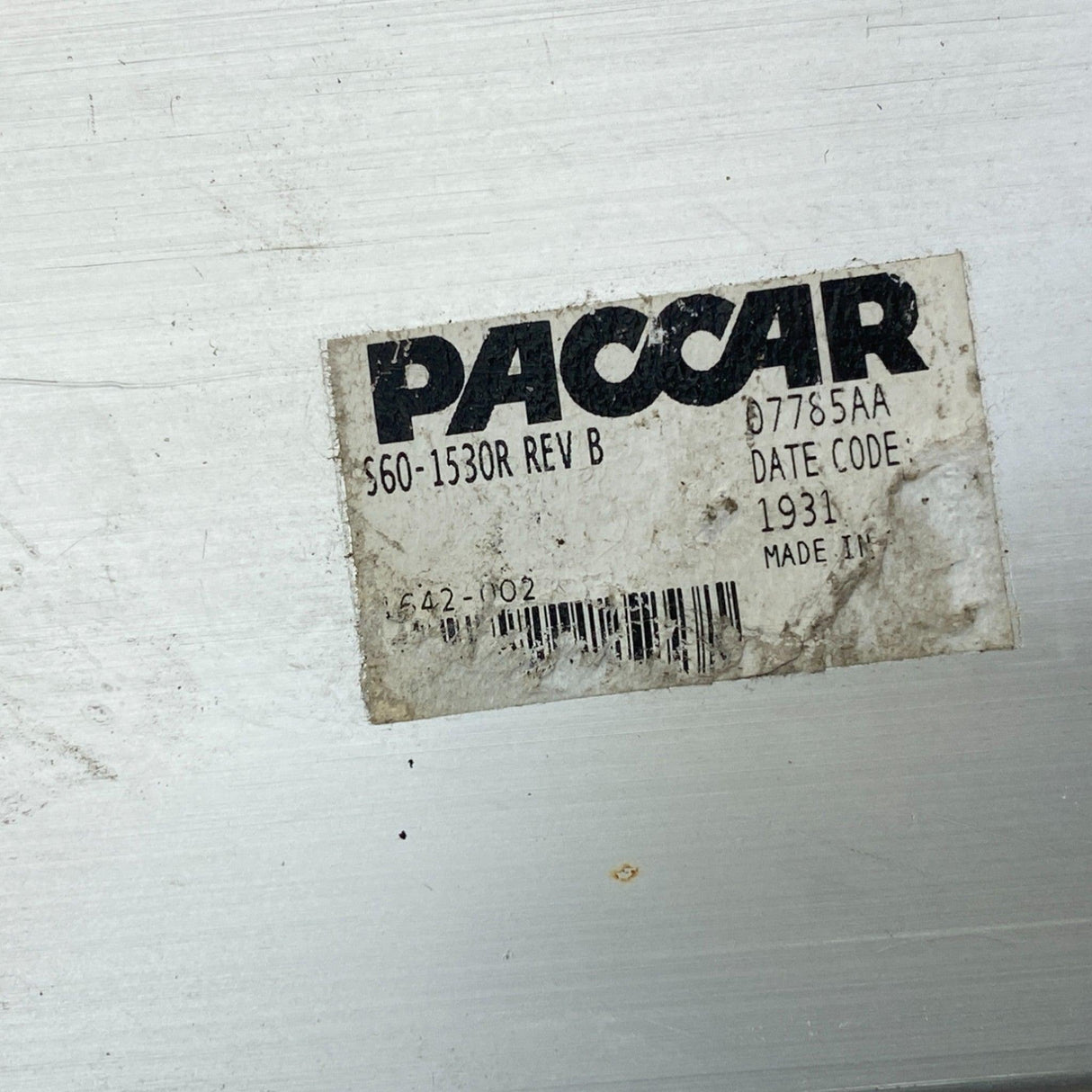 S60-1530R Genuine Paccar Right Side Threshold Trim - Second Truck Parts