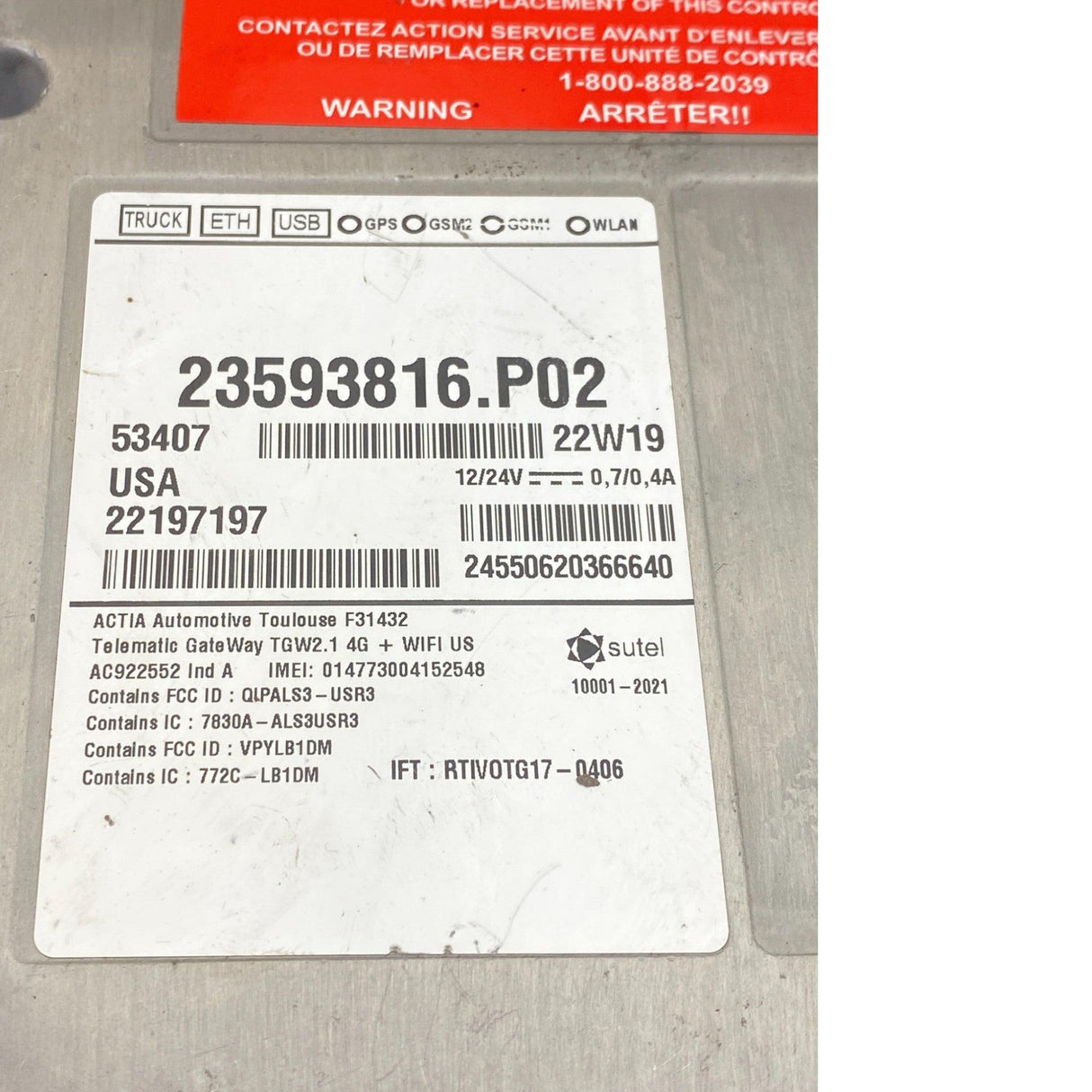 23593816 Genuine Volvo ECU Telematics Control Unit - Second Truck Parts