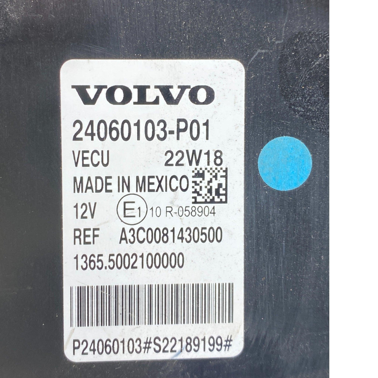 A3C0081430500 Genuine Volvo Electronic Control Unit 12V
