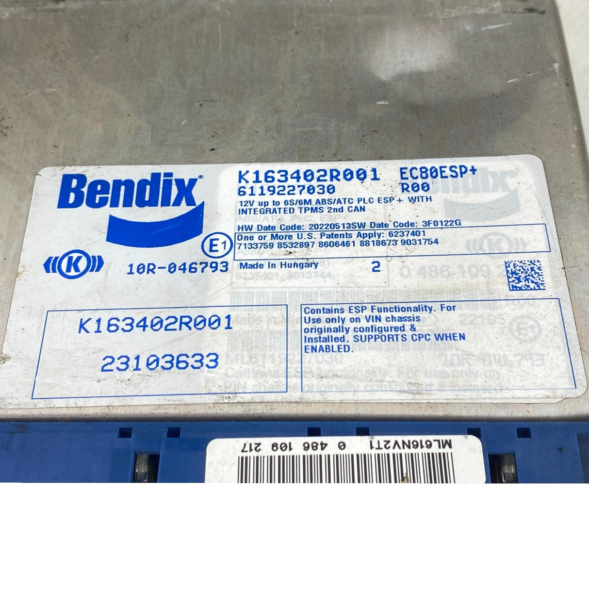 23103633 Genuine Bendix ABS ECU Electronic Control Unit - Second Truck Parts
