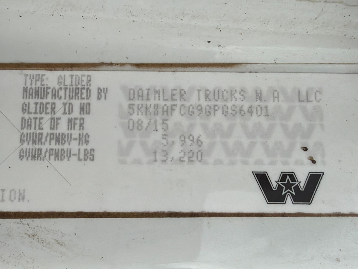 24-01250-070 Genuine Western Star White Cab 4900SA