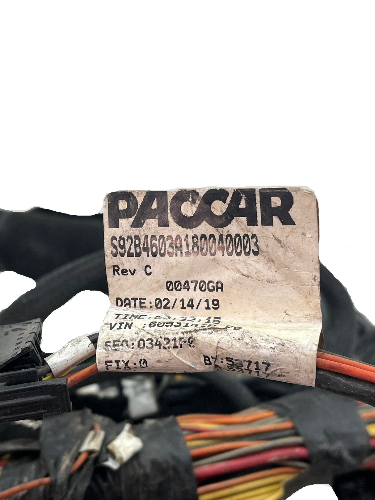 Y92-6036 Genuine Paccar Wiring Harness