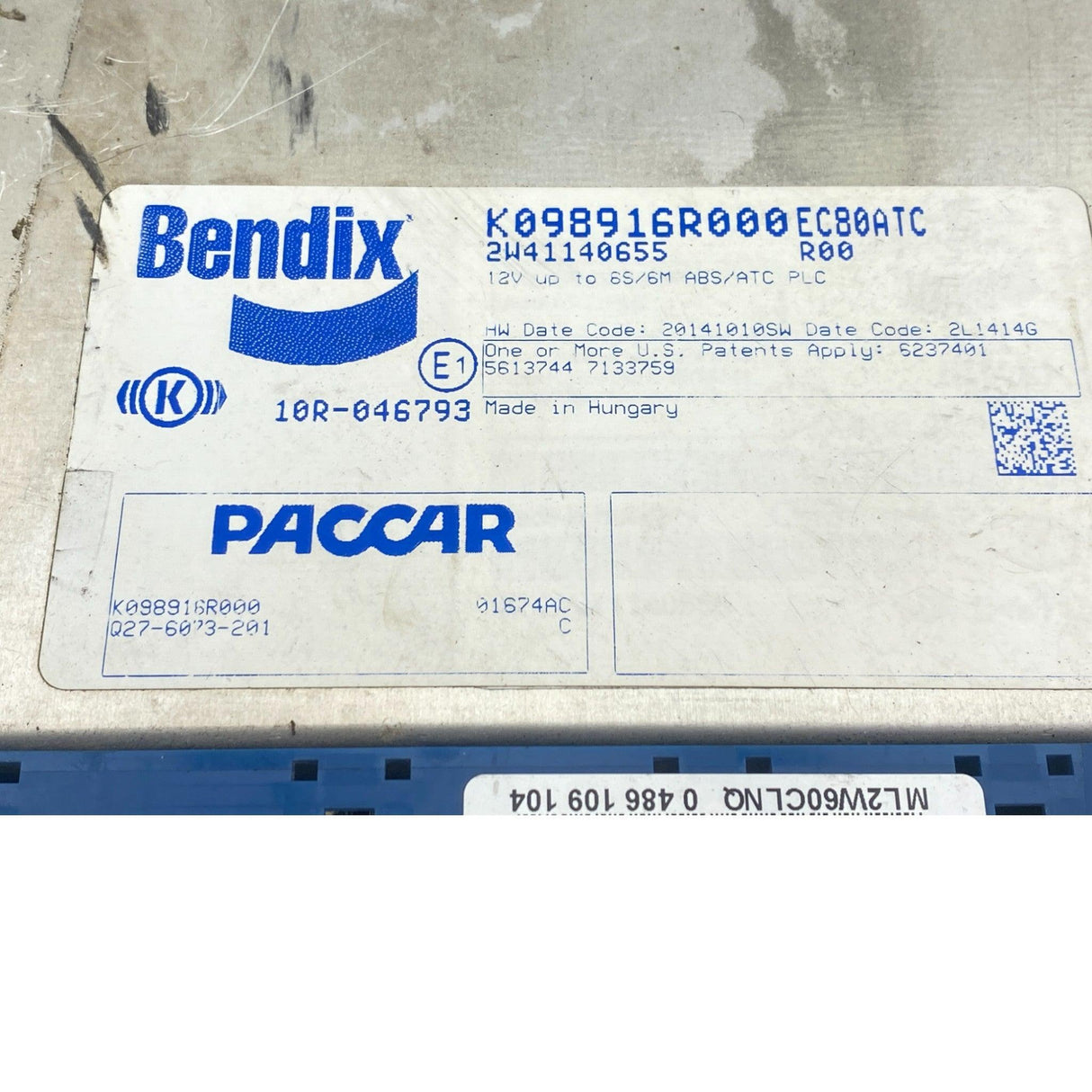 K098916R000 Genuine Paccar 579 Brake Control Module - Second Truck Parts