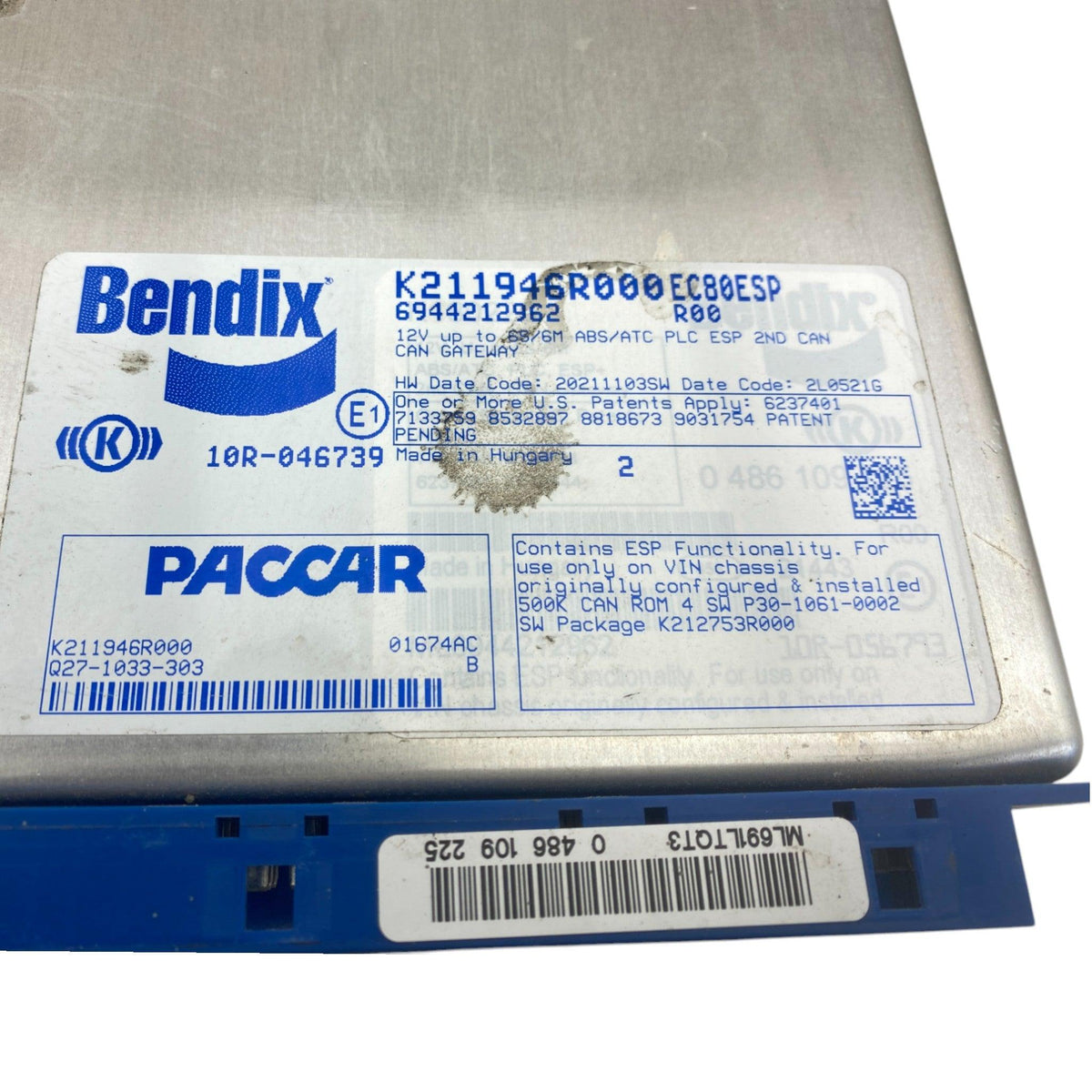 K211946R000 Genuine Bendix ECM ABS Control Module EC-80 - Second Truck Parts