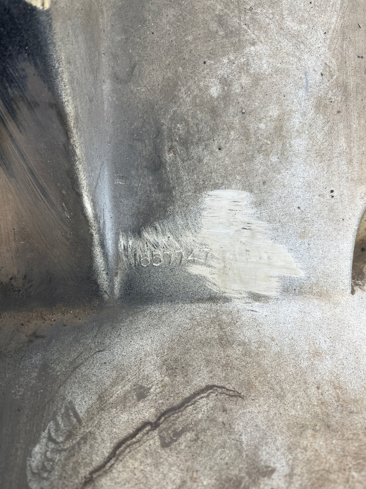 1657747C3 Genuine International Left Side White Fender Extension