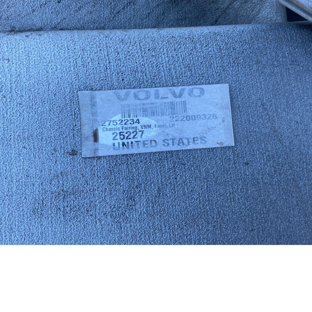 82735636 Genuine Volvo VNM White Left Driver Front Skirt - Second Truck Parts