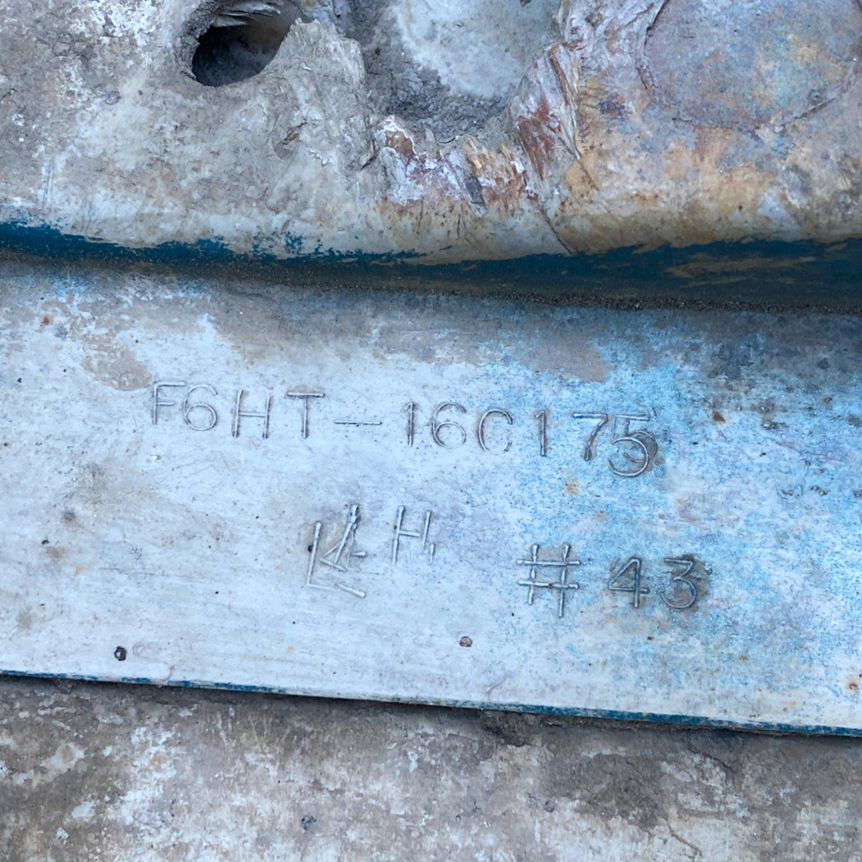 F6HT-16C175 Genuine Sterling Left Hand Blue Fender Extension - Second Truck Parts