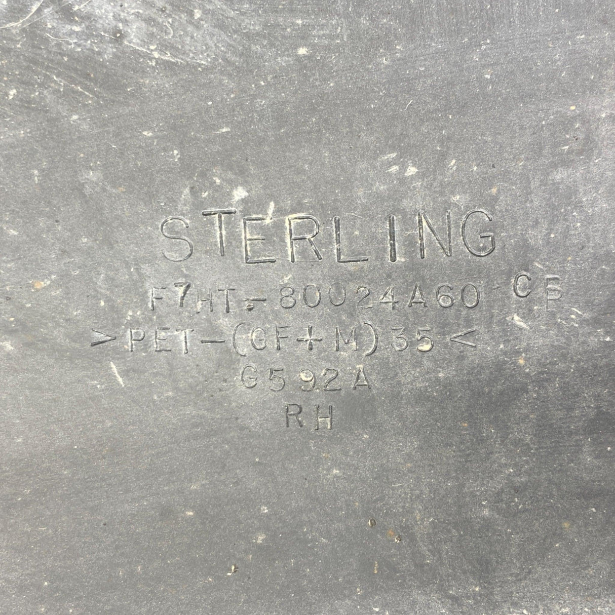 F7HT-80024A60 Genuine Sterling Right Passenger Inner Fender - Second Truck Parts