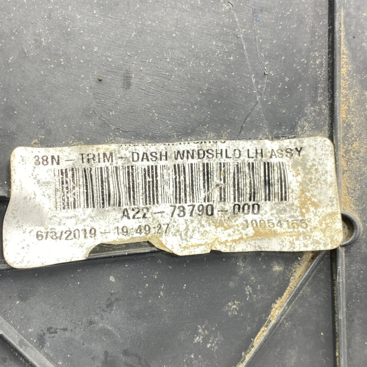 A22-73790-000 Genuine Freightliner Left Windshield Dash Trim Panel - Second Truck Parts