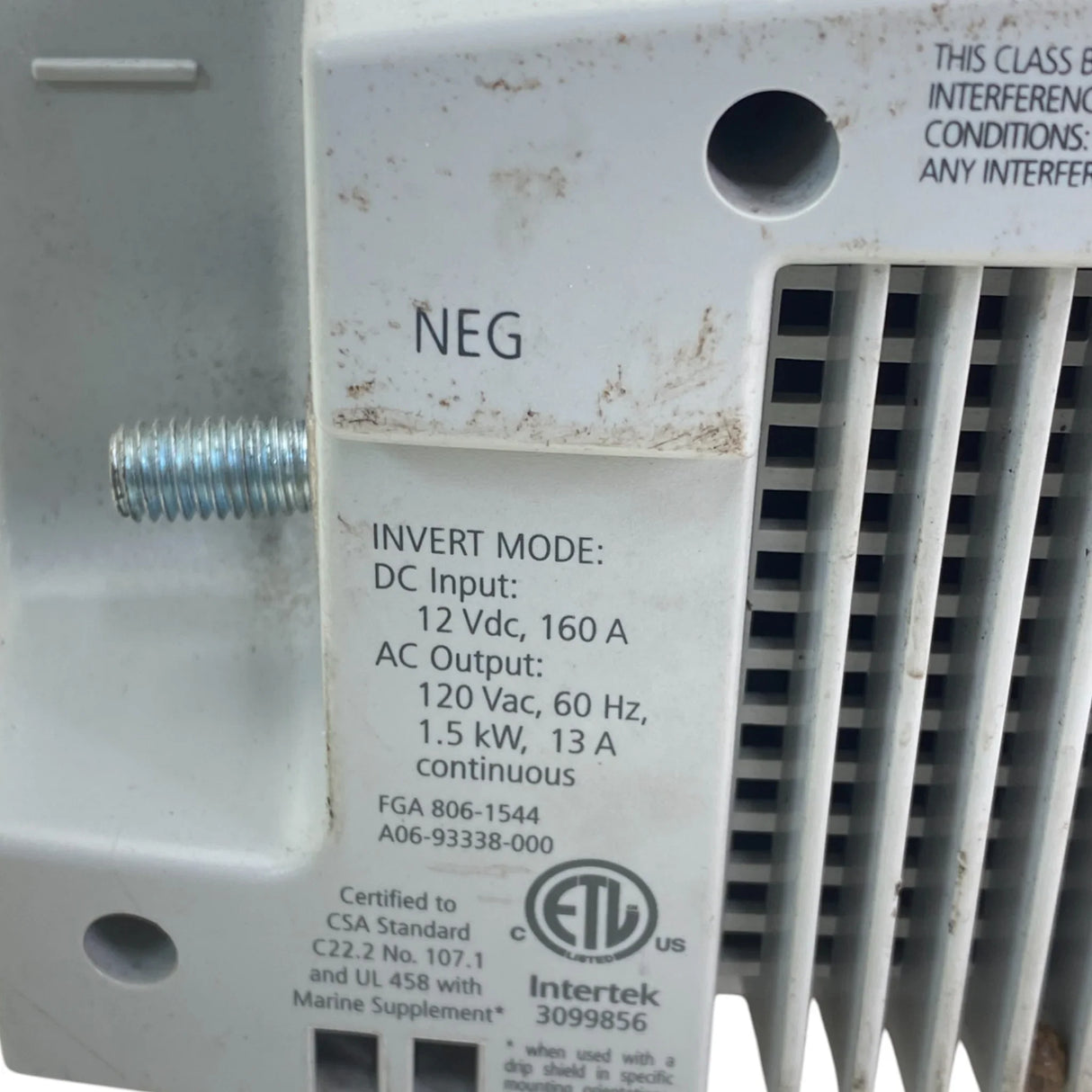 A06-93338-000 Genuine Freightliner Inverter Xantrex 1500 WATT - Second Truck Parts