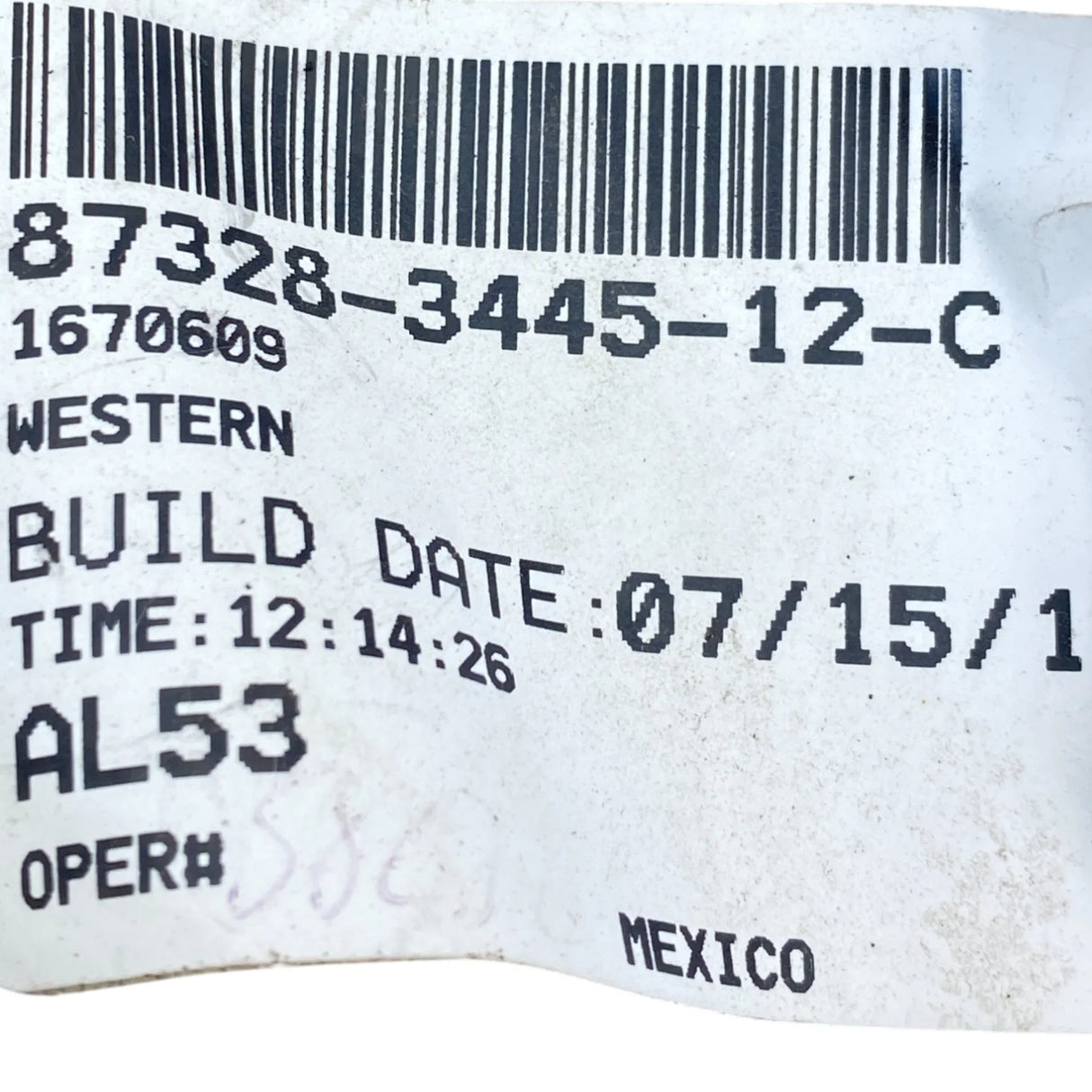 87328-3445-12-C Genuine Peterbilt Wiring Harness - Second Truck Parts