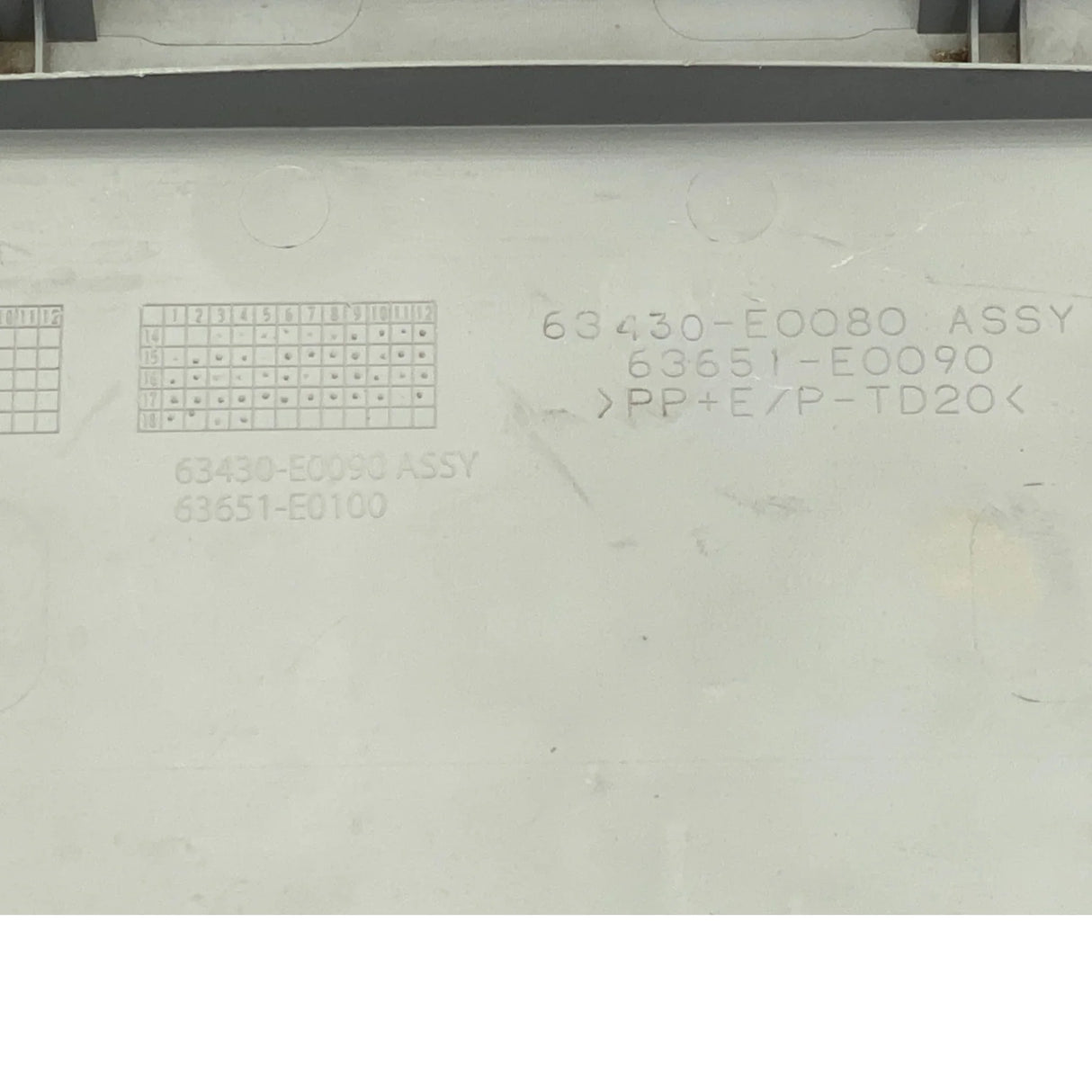 63430-E0080 Genuine Hino Left Overhead Storage Console - Second Truck Parts