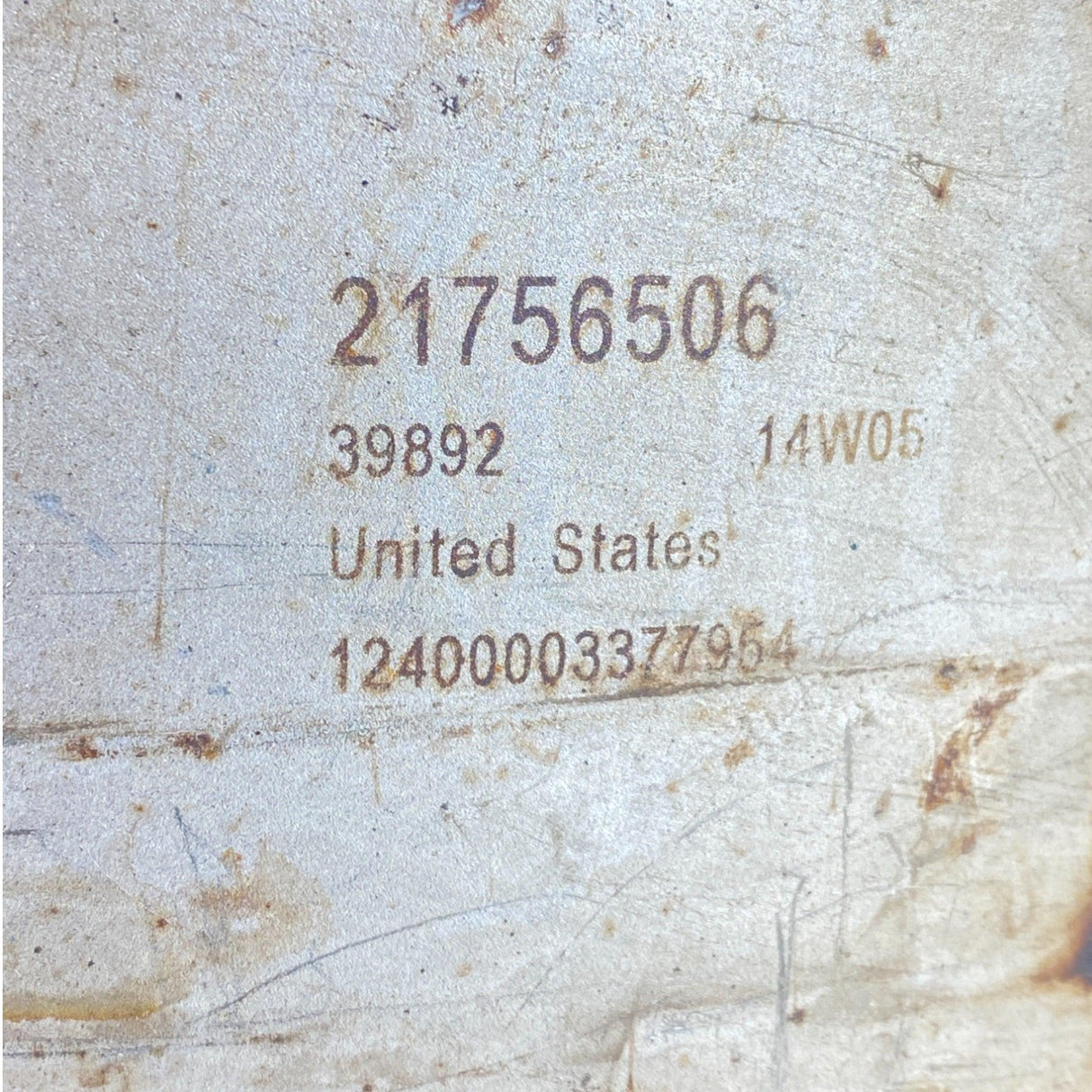 21756506 Genuine Mack DOC Diesel Oxidation Catalyst - Second Truck Parts