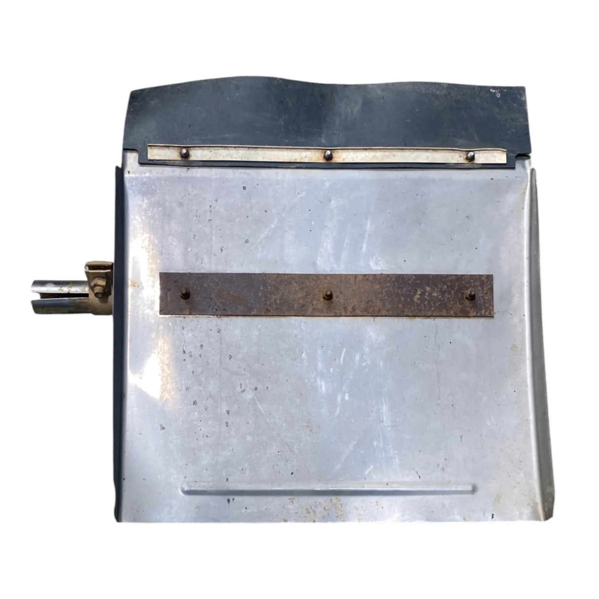 608-13449 Genuine Mack Front Right Passenger Side Drive Axle Crome Mud Flap Guard - Second Truck Parts