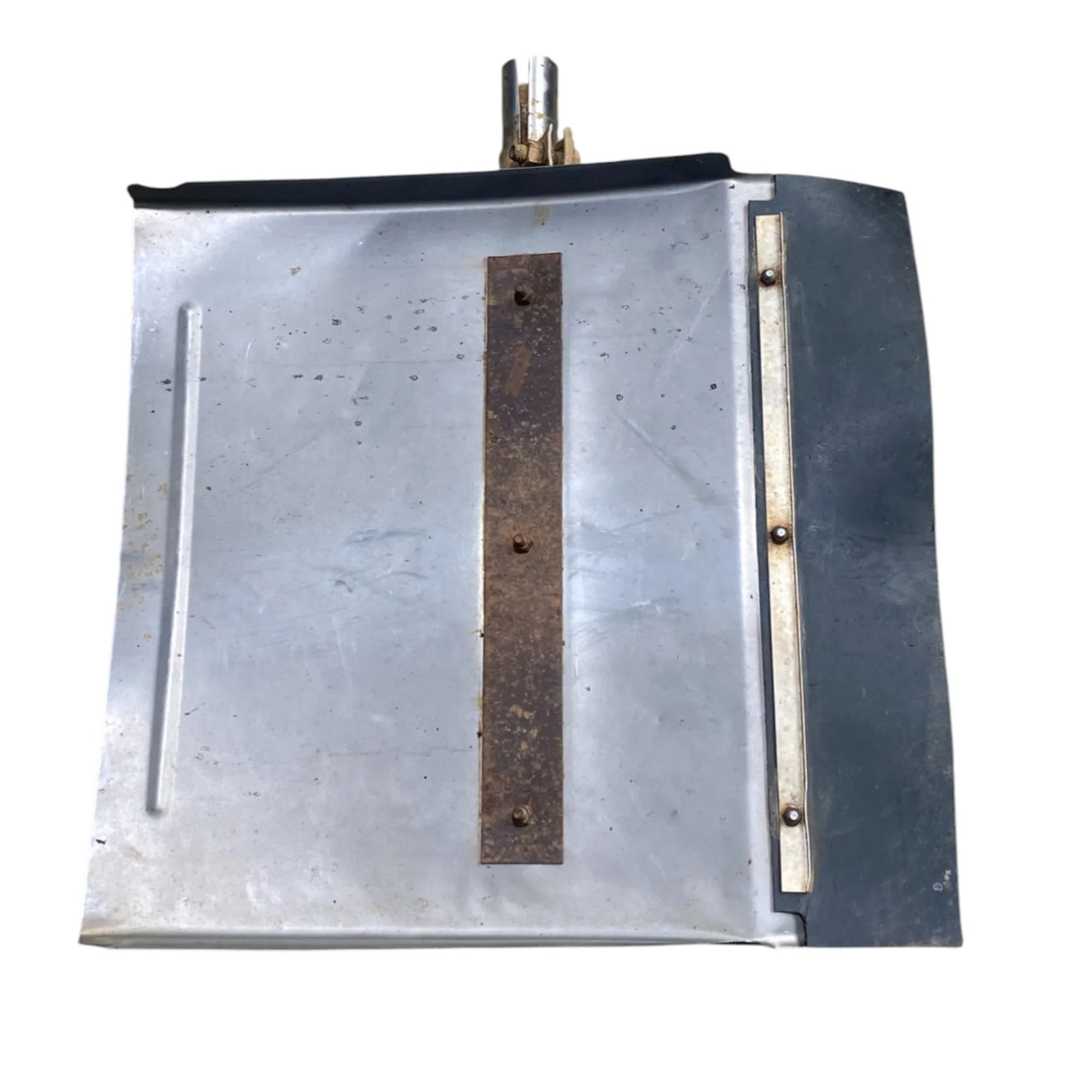 608-13449 Genuine Mack Front Right Passenger Side Drive Axle Crome Mud Flap Guard - Second Truck Parts