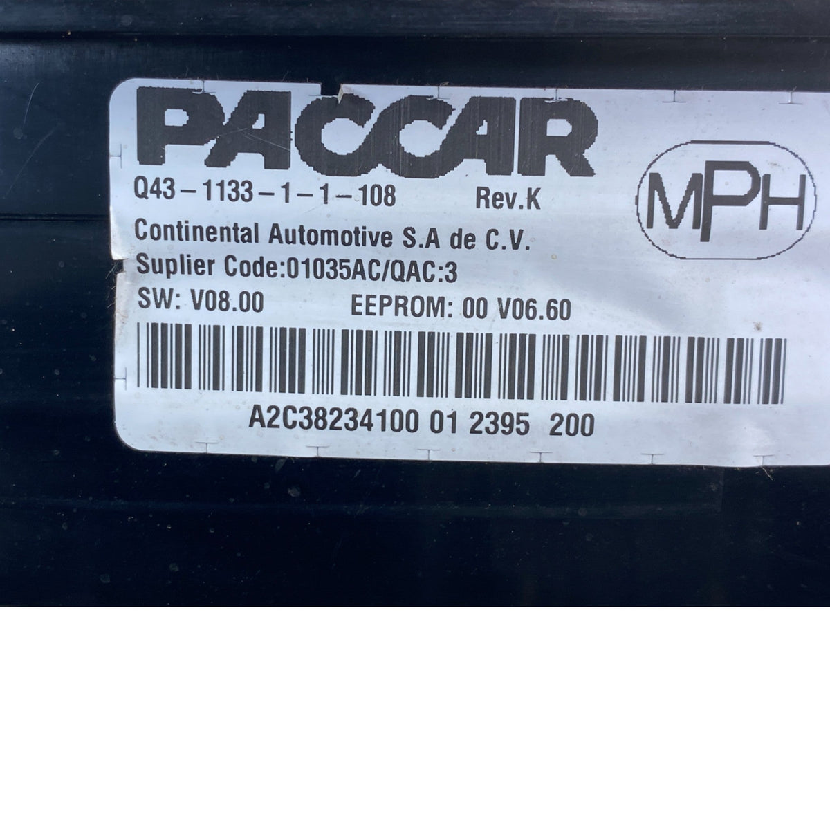 Q43-1133-1-1-103 Genuine Paccar Instrument Cluster Gauge - Instrument Clusters
