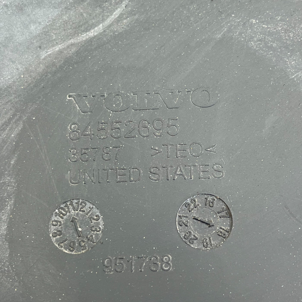 84552695 Genuine Volvo Dash Storage Tray Rubber - Second Truck Parts