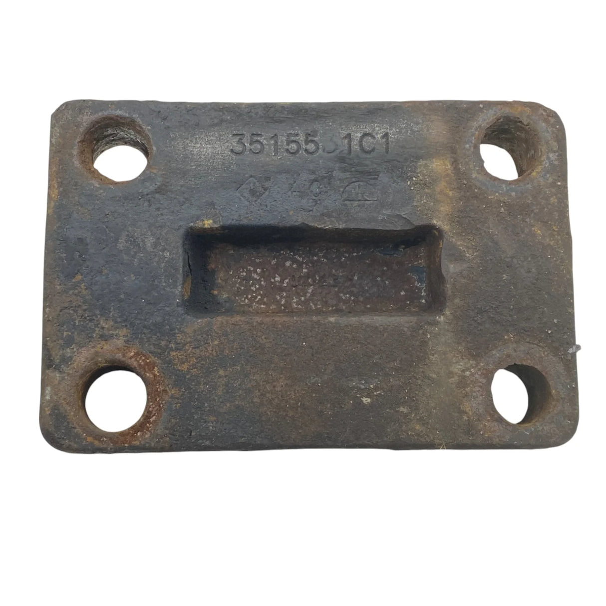 3515531C1 Genuine International Rear U-bolt Spring Plate 4 Degree - Second Truck Parts