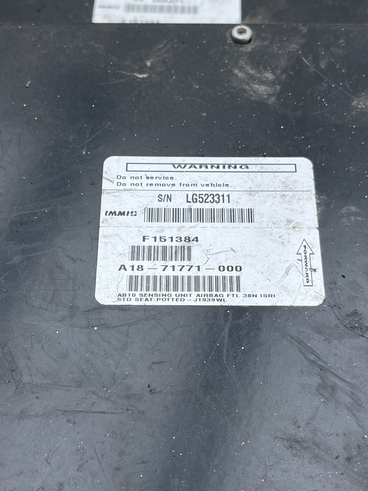 A18-71771-000 Genuine Freightliner Airbag Crash Sensor - Second Truck Parts