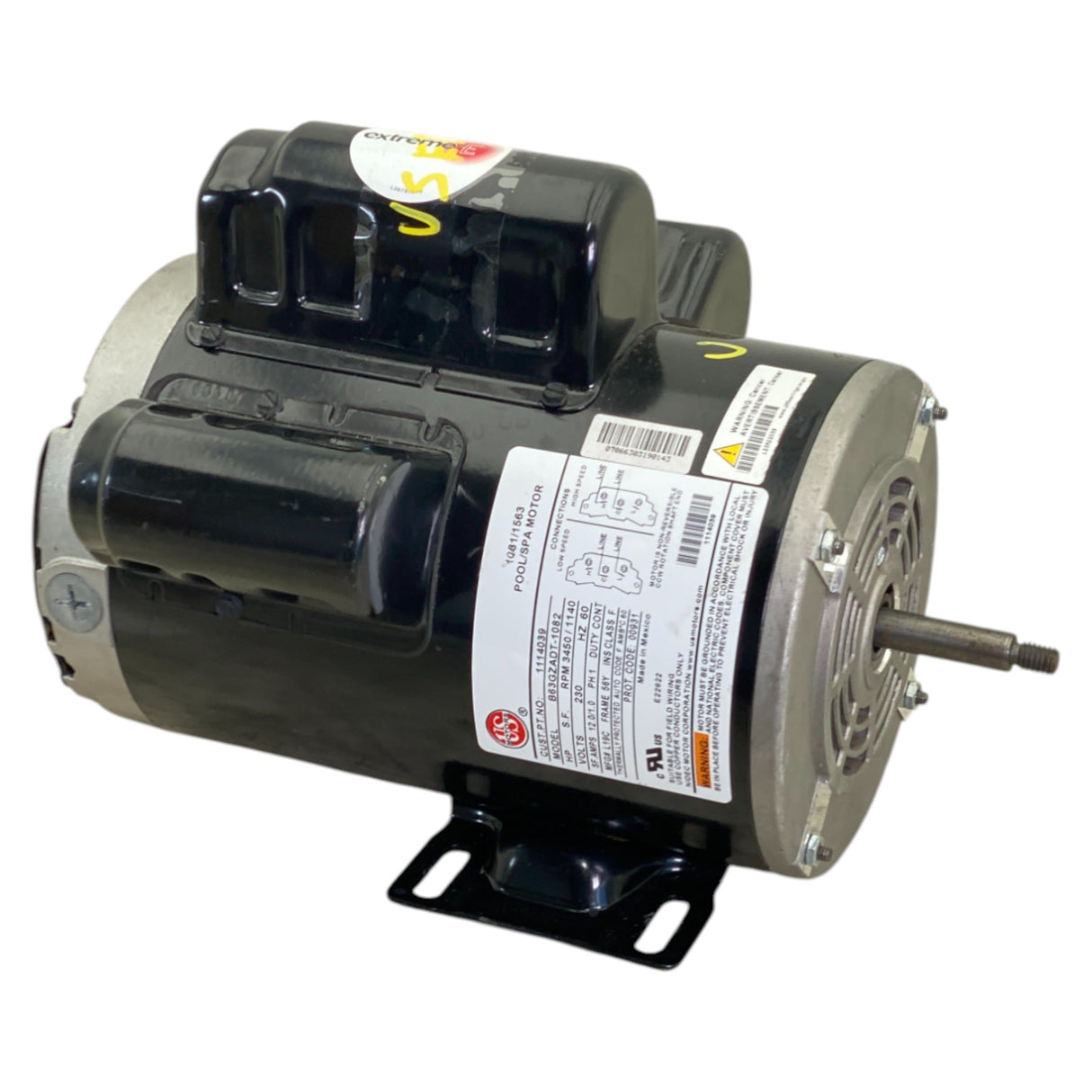 1114039 Genuine US Motors SPA Motor B63Gzadt-1082 Model - Second Truck Parts