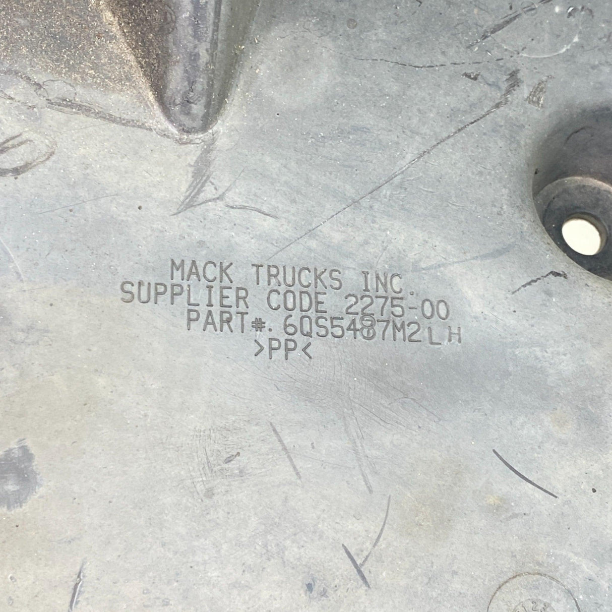 6QS5487M2 Genuine Mack Fender Splash Shield Guard - Second Truck Parts