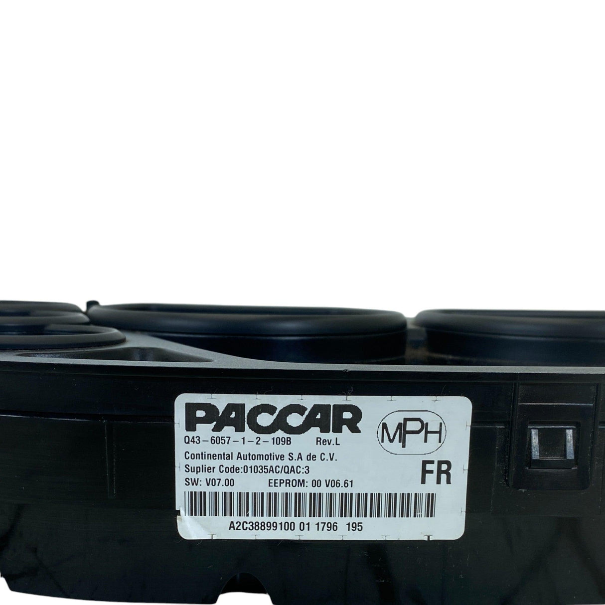 Q43-6057-1-2-109B Genuine Paccar Speedometer Instrument Cluster - Second Truck Parts