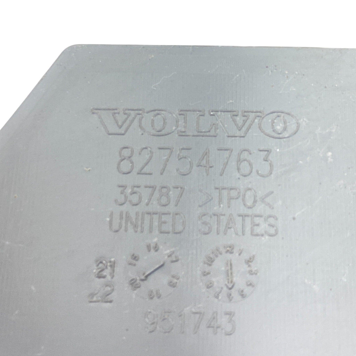 82754763 Genuine Volvo Front Dash Cover Trim Kick Panel - Second Truck Parts
