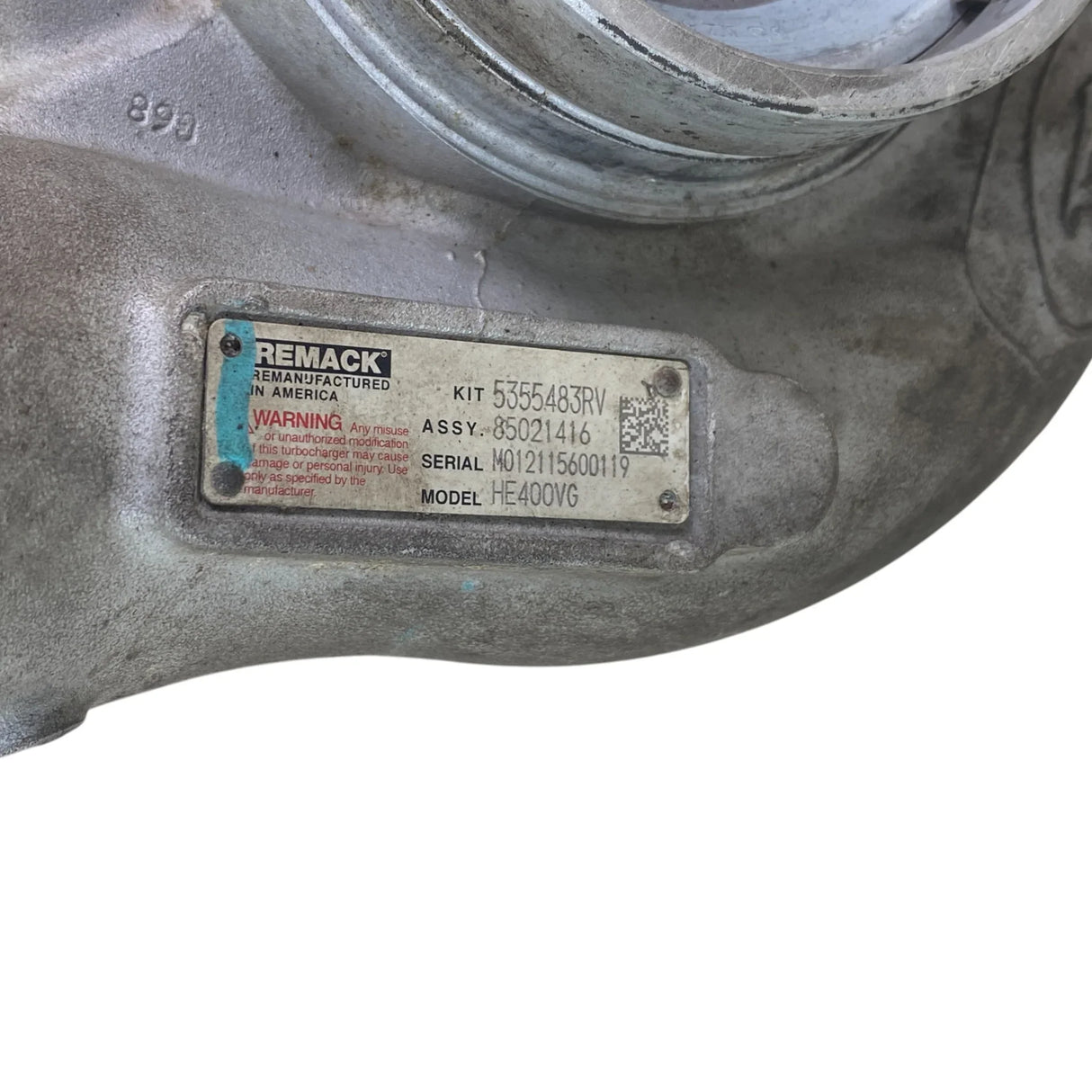 5355483RV Genuine Cummins Turbocharger HE431VE - Second Truck Parts