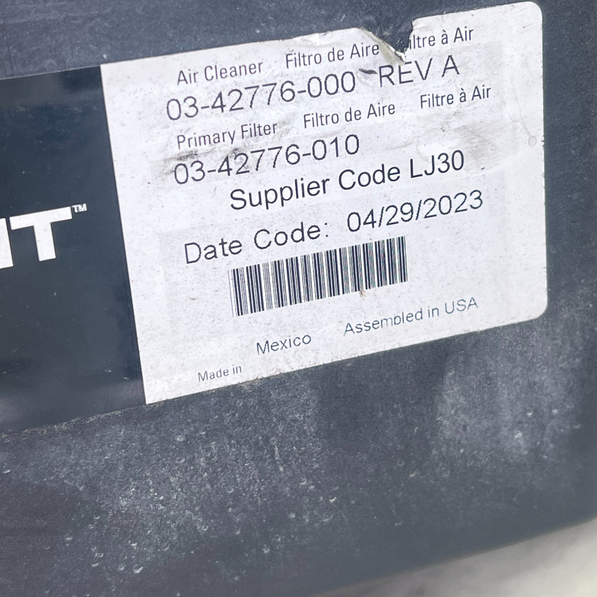 03-42776-000 Genuine Freightliner Air Cleaner - Second Truck Parts