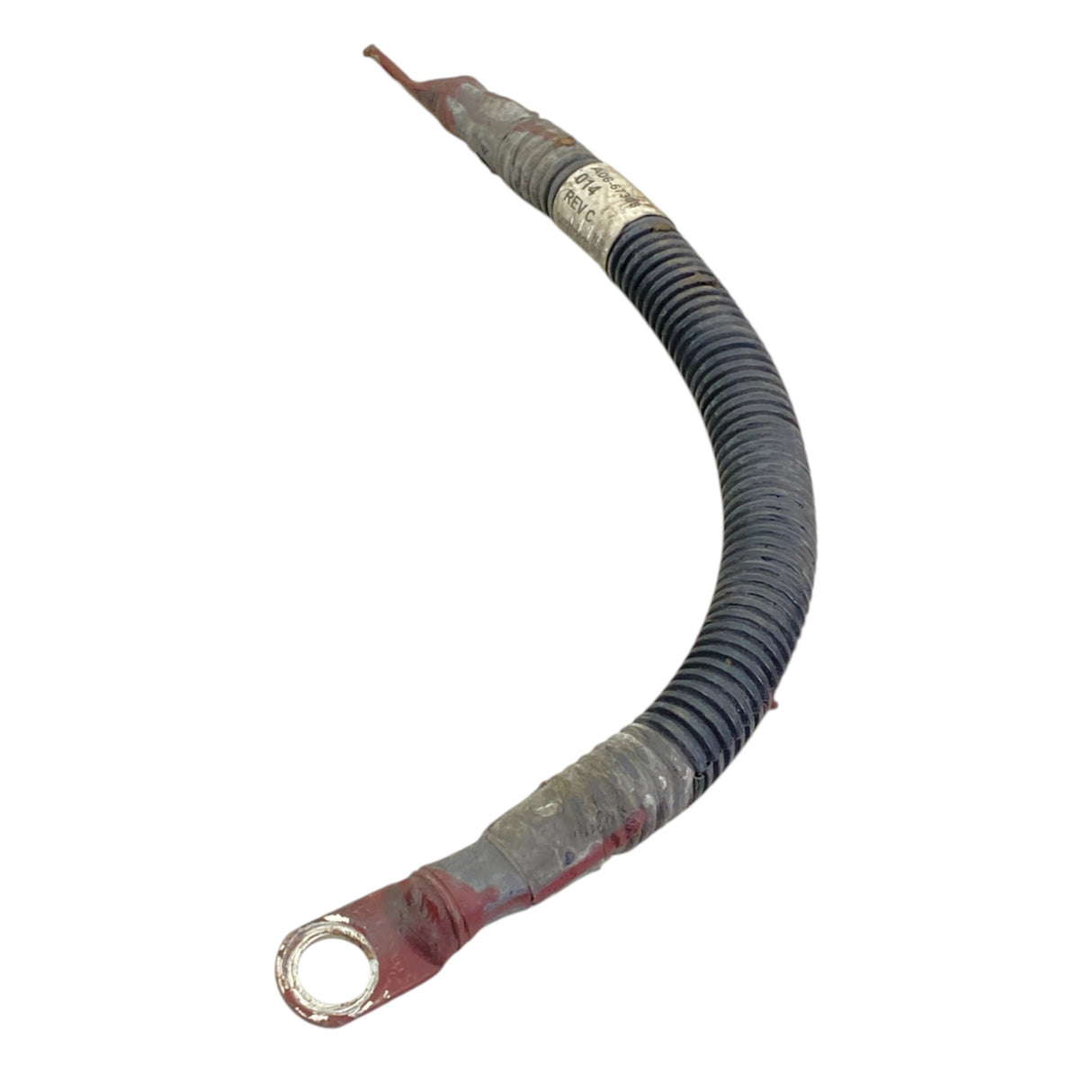 A06-67308-014 Genuine Freightliner Negative Battery Cable Black 2/0 Gauge 1/2 x 3/8 - Second Truck Parts