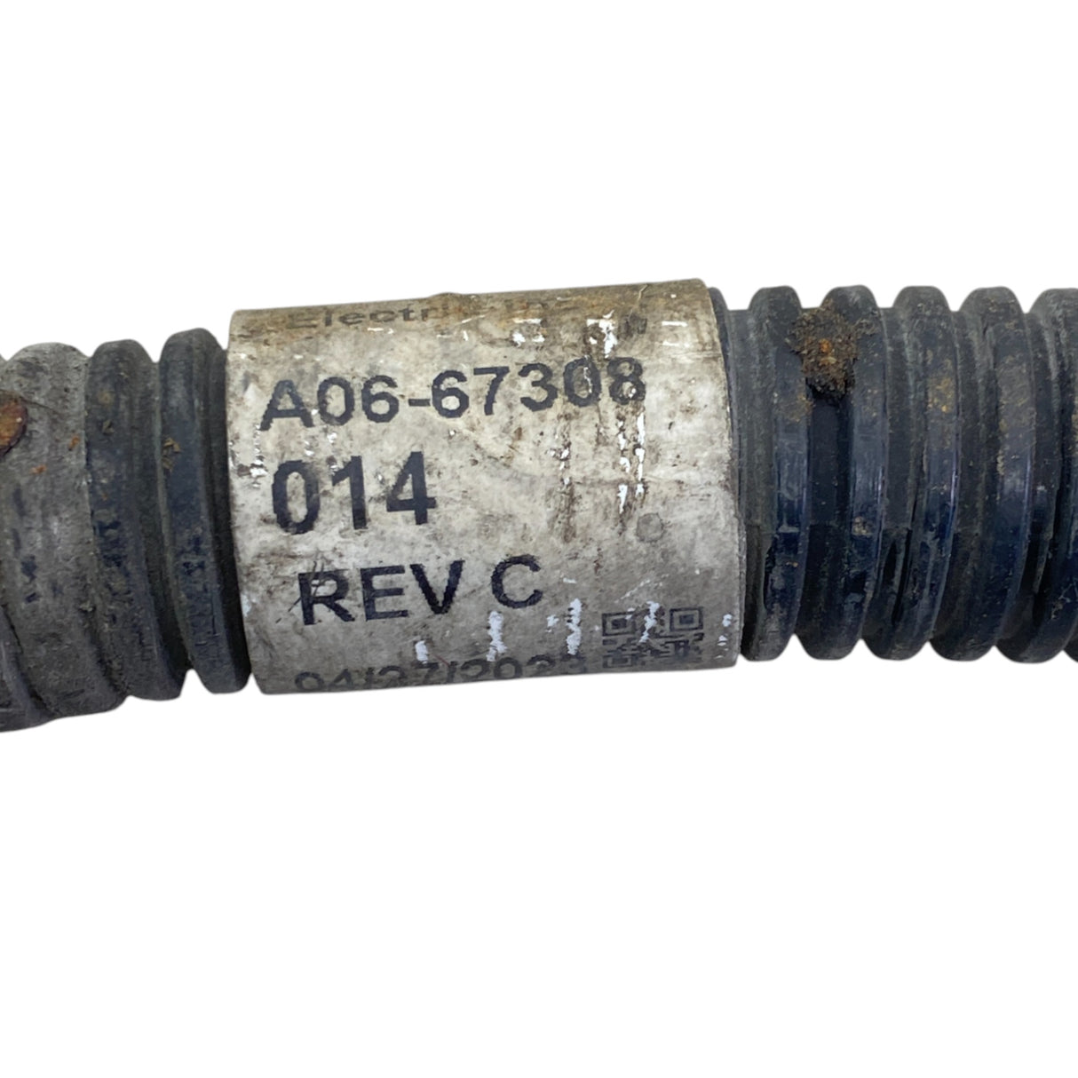 A06-67308-014 Genuine Freightliner Negative Battery Cable Black 2/0 Gauge 1/2 x 3/8 - Second Truck Parts
