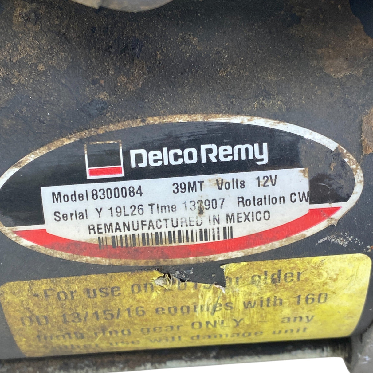 ROM6919N-USA Genuine Delco Remy Starter 39MT 12V