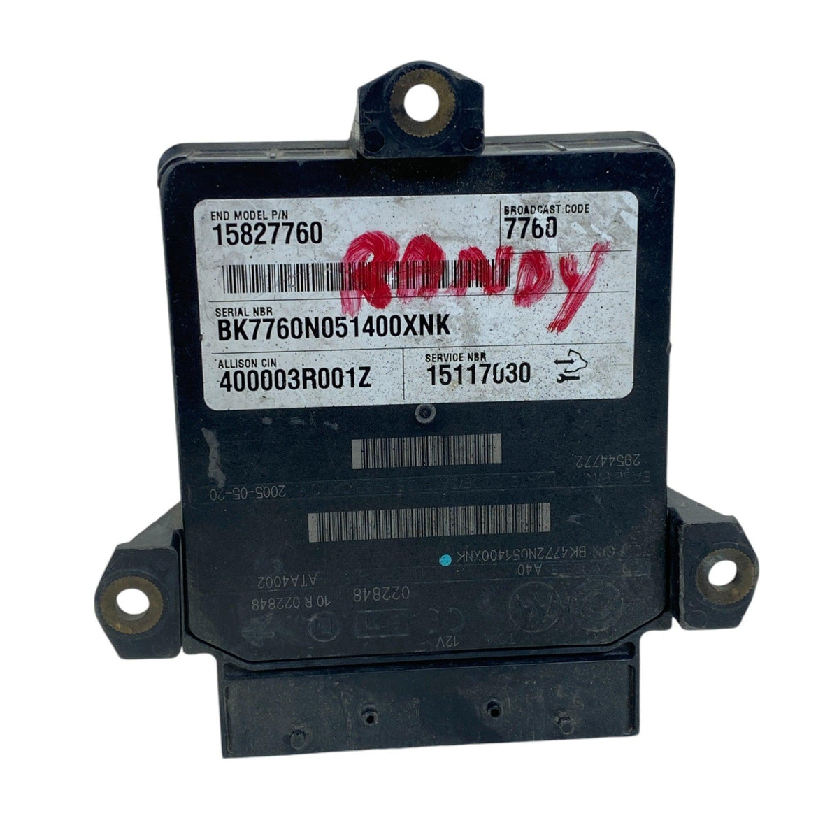 15827760 Genuine Allison TCM Automatic Transmission Control Module - Second Truck Parts