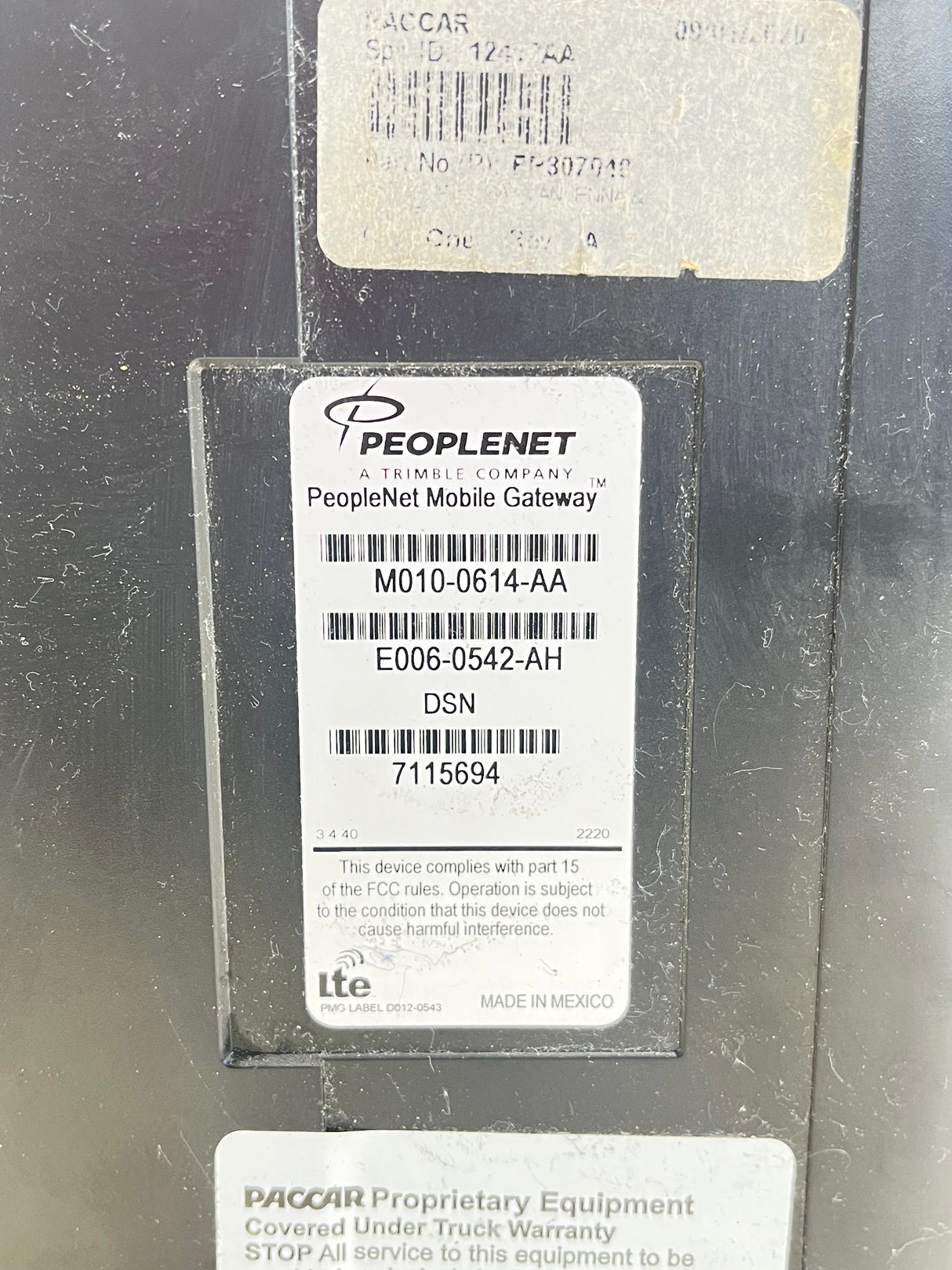 E006-0542-AH Genuine Kenworth Peopleney Mobile Gateway
