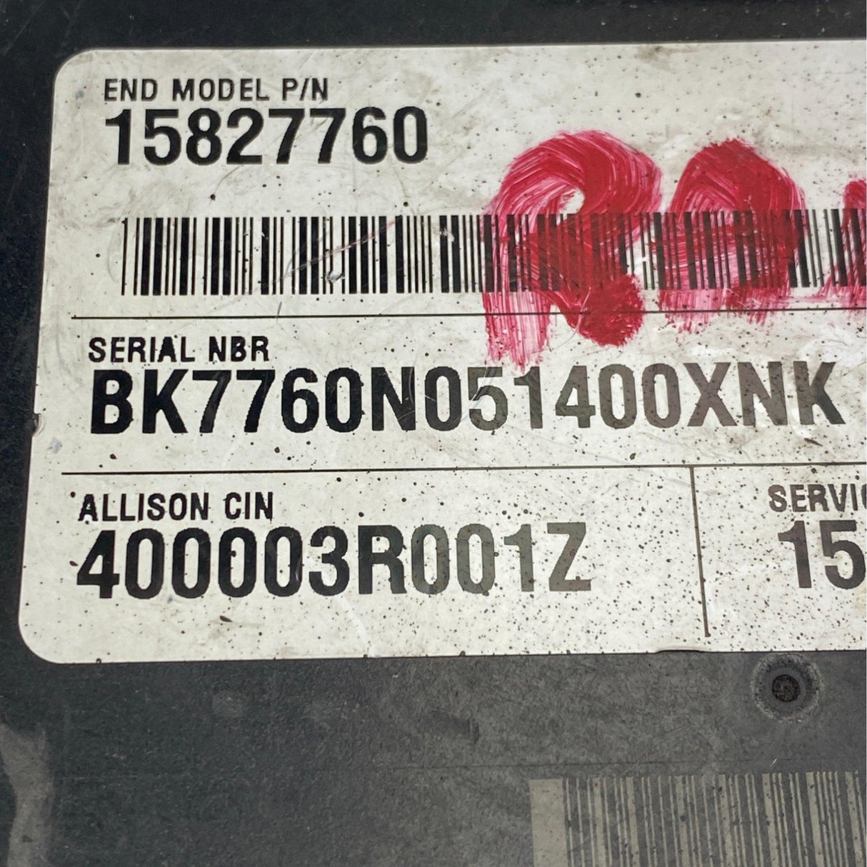 15827760 Genuine Allison TCM Automatic Transmission Control Module - Second Truck Parts