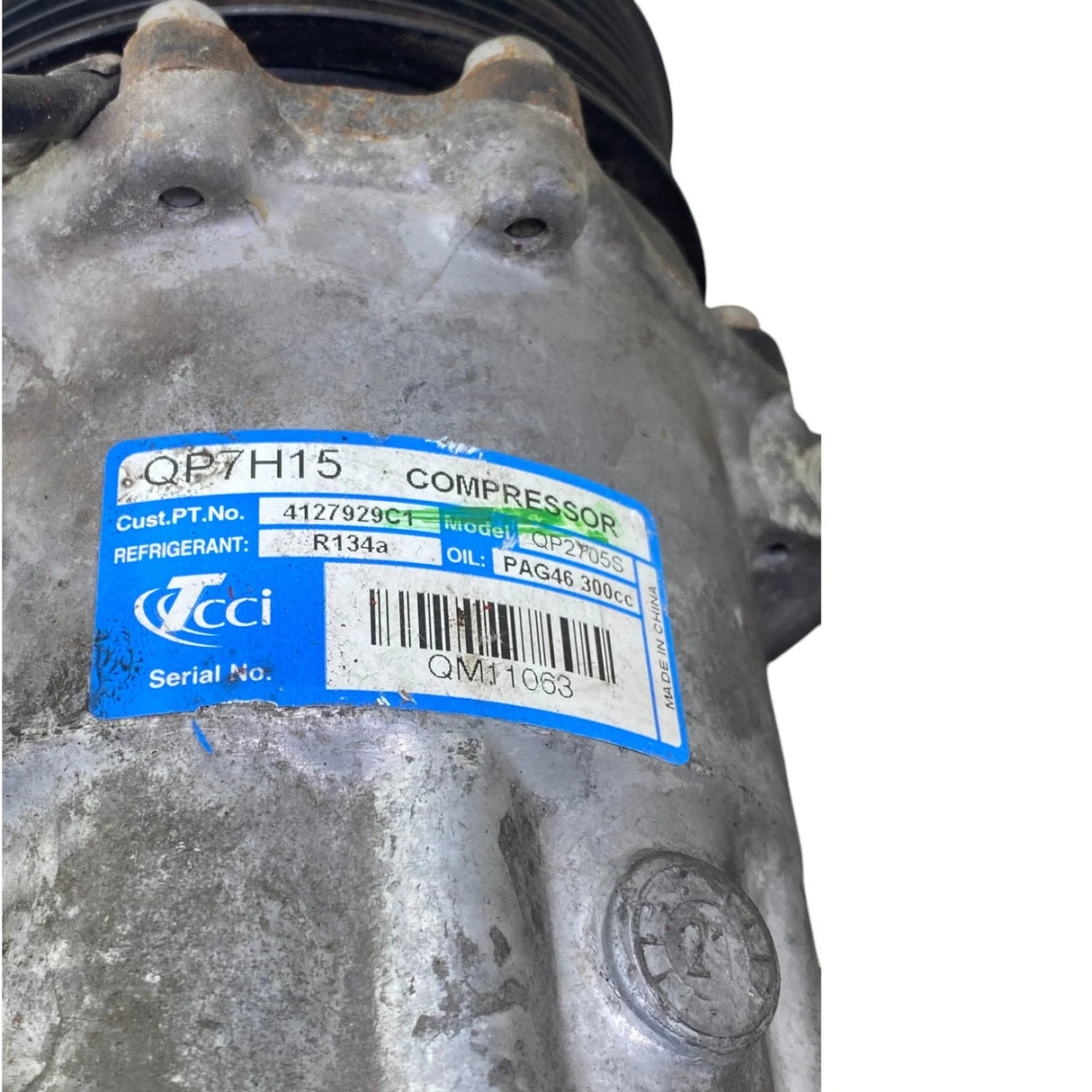 4127929C1 Genuine International AC Compressor PV8-119 Dia TW/CB Radio Block GWA Head - Second Truck Parts