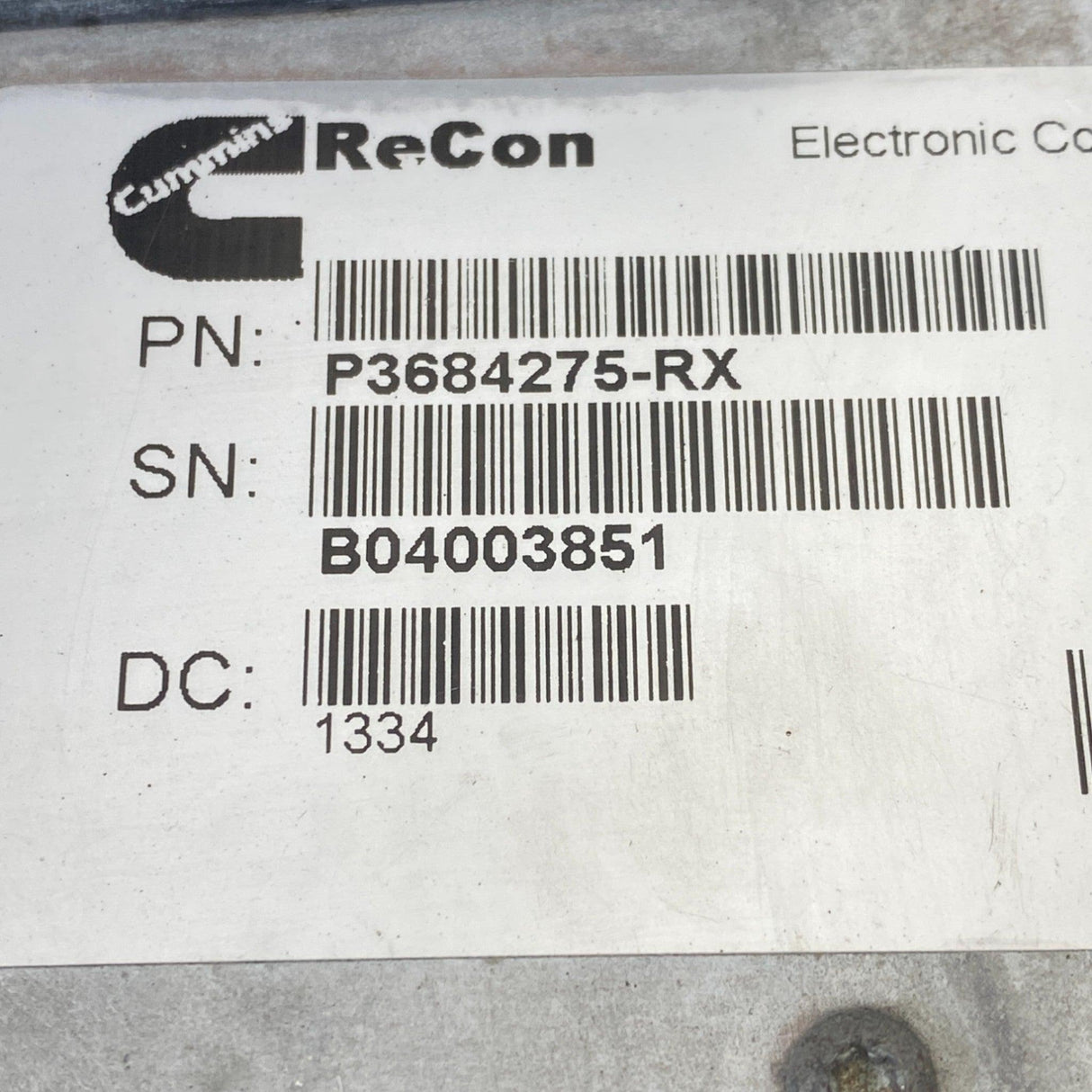 P3684275-RX Genuine Cummins ECM Engine Control Module - Second Truck Parts