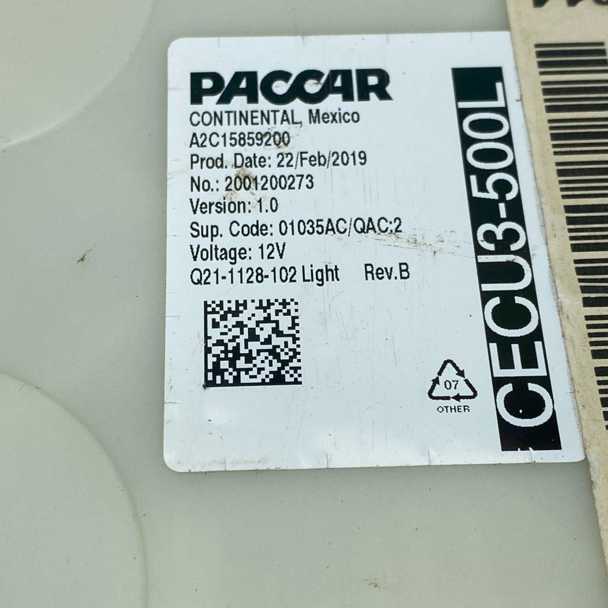 Q21-1128-102 Genuine Paccar Cab Control Module - Second Truck Parts