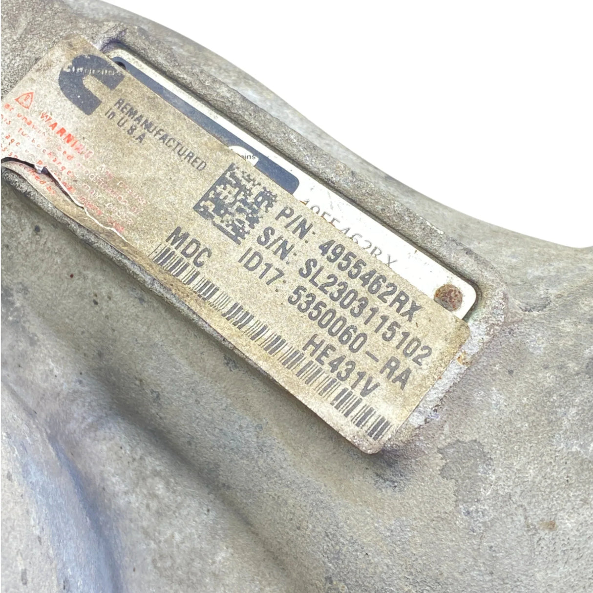 4955462RX Genuine Cummins Turbocharger HE431V With Actuator - Second Truck Parts